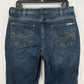 Carhartt Flannel Lined Jeans Women 12 Relaxed Fit Straight Blue Denim Plaid Work