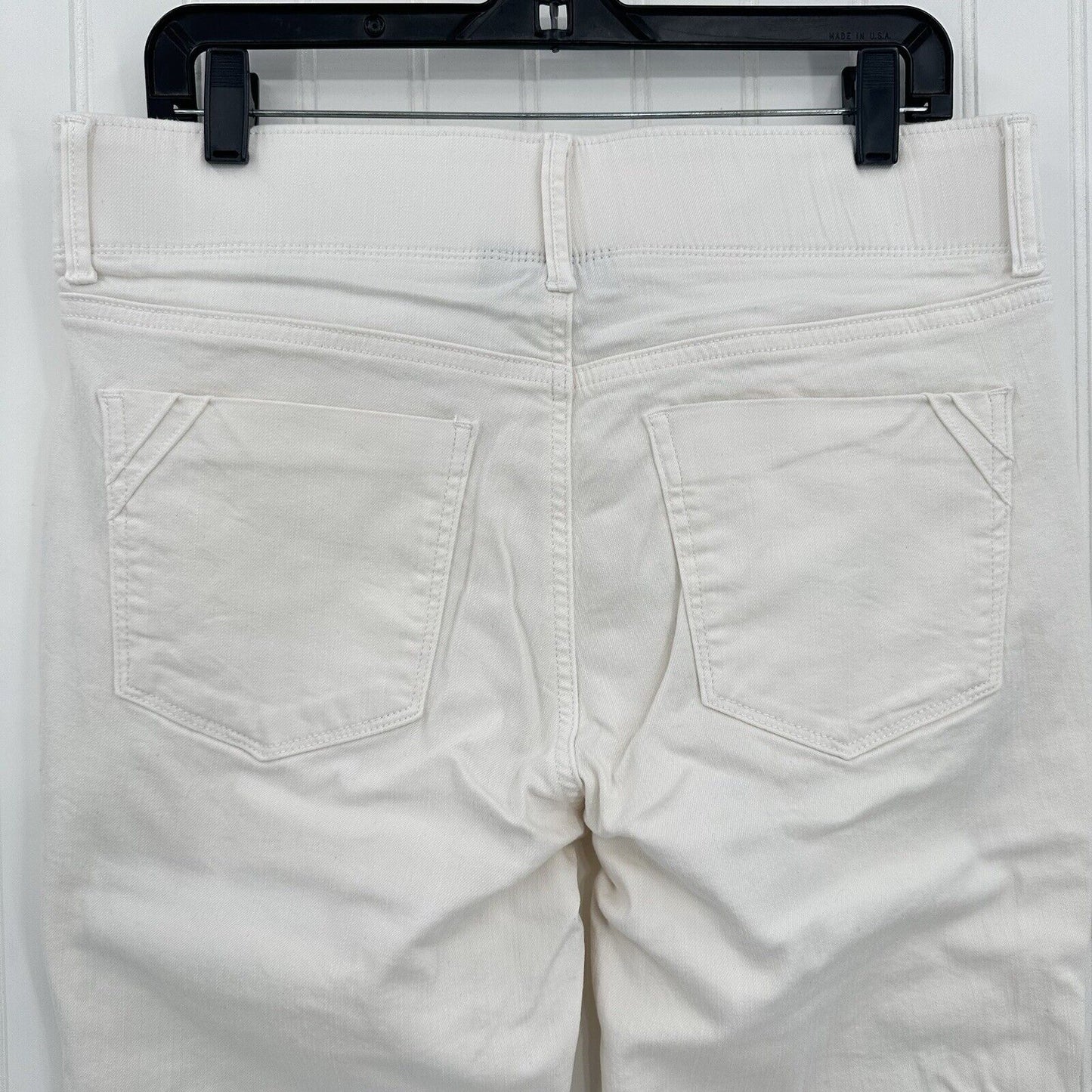 Apt 9 Jeans Womens 12 Bootcut Tummy Control White Stretch Denim Comfort Preppy