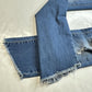 Judy Blue Jeans Womens 1/25 Skinny Crop Stretch Blue Denim Distressed Fray