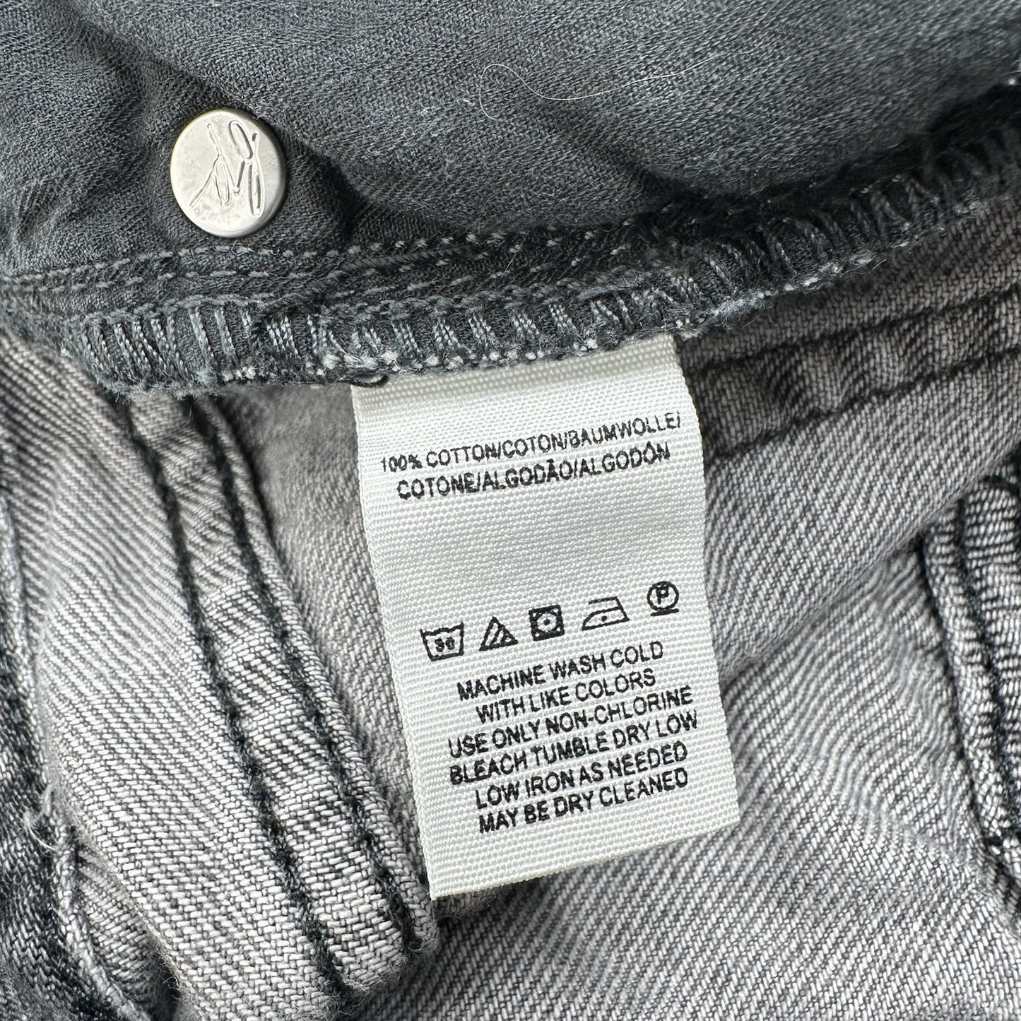 We The Free People Shorts Womens 26 Faded Gray Denim Button Fly Anthropologie