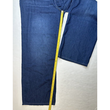Liverpool Jeans 33/16 Womens Blue High Rise Straight Wide Denim Lightweight NEW