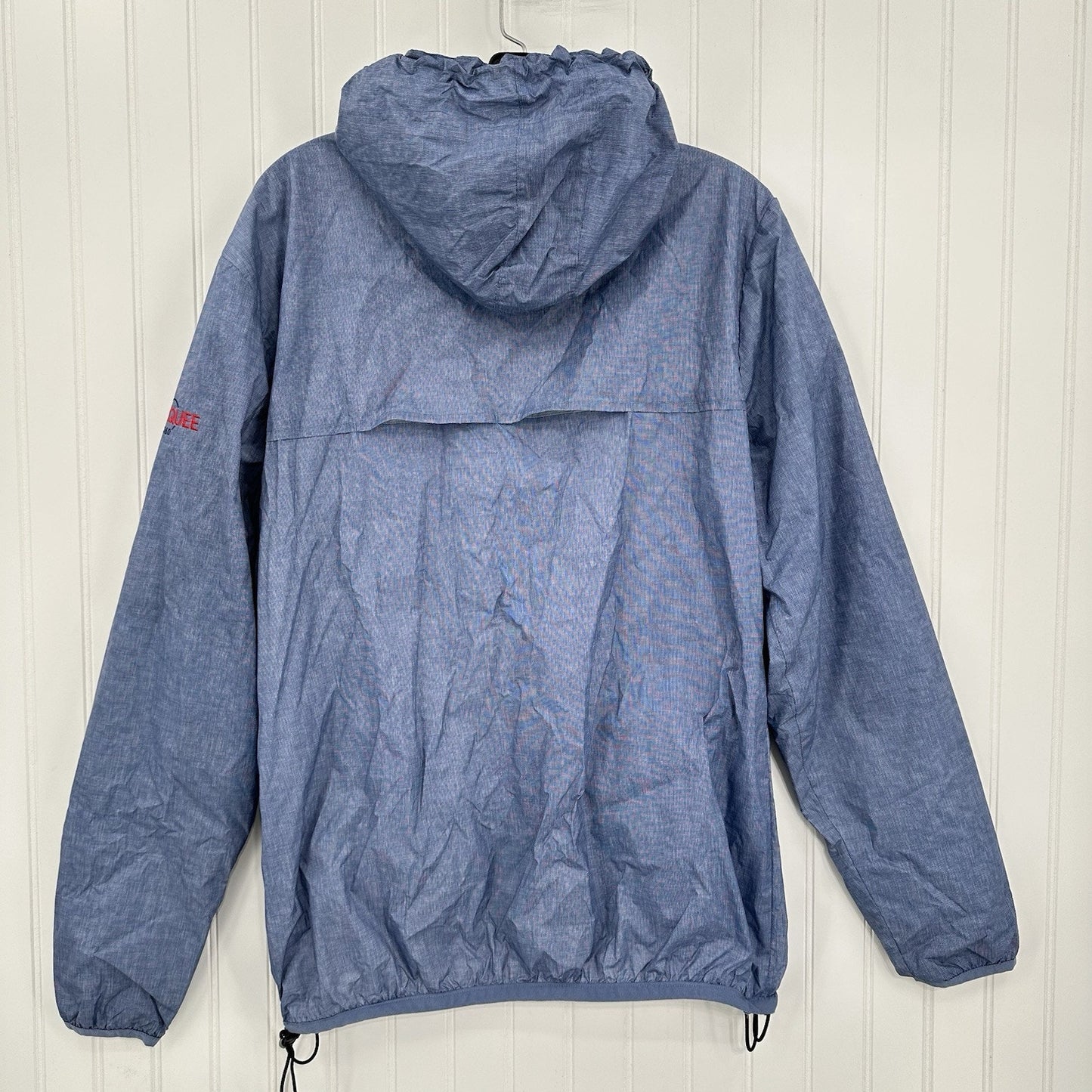 Johnnie O Jacket Mens Medium Dakota Packable Rain Windbreaker Coat Blue *Marks