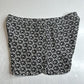 Diane Von Furstenberg Silk Shorts Womens 4 Black/White Floral Zip Front Pockets