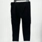 Eileen Fisher Pants XL Washable Crepe Slim Leg Black Minimalist Contemporary