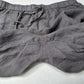 Nicole Miller Pants Womens Large Linen Cargo Jogger Gray Pull On Coastal Beach