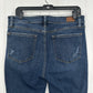 Judy Blue Jeans Womens 13 31 Relaxed Fit Blue Stretch Denim Dark Wash Distressed
