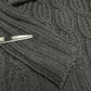 Krimson Klover Sweater Womens Small Gray Cable Knit Acrylic Cotton Blend Preppy
