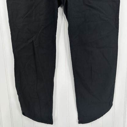 Marine Layer Pants Womens XS Allison Crop Black Lyocell Tencel Coastal Beach