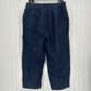 Quince Pants Womens XL Linen Crop Navy Blue Pull On Coastal Beach Lagenlook