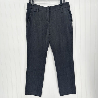 Gunex Wool Pants Womens US 12 Straight Trouser Dark Gray Wool Blend Italy EUC