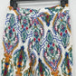 Christian Siriano Pants Womens Medium Straight Leg Pull On Tribal Aztec Beach