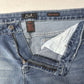 Earl Jeans Womens 18W Slim Bootcut Blue Denim Rhinestones Embroidered Western