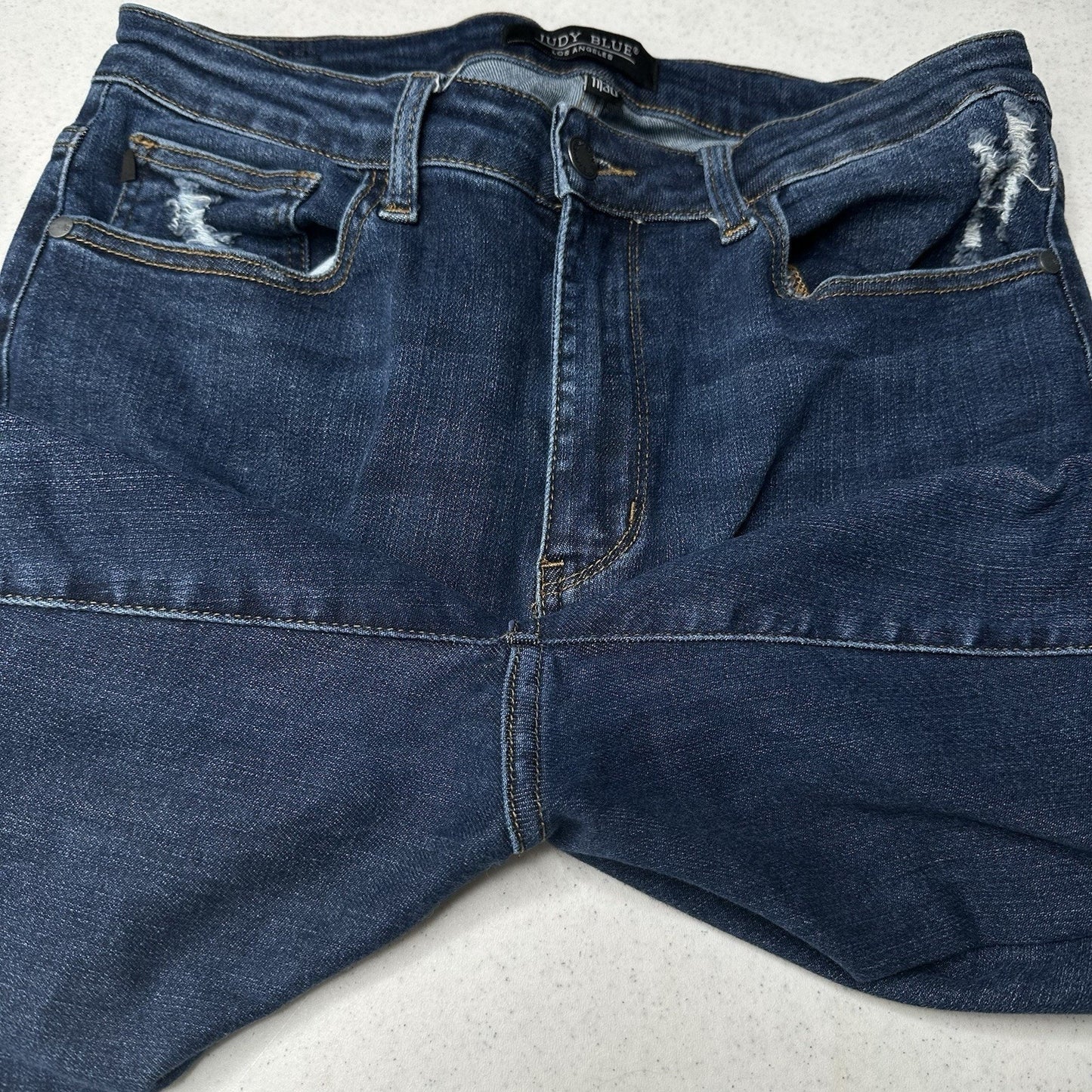 Judy Blue Jeans Women 11 30 Bootcut High Rise Slim Fit Blue Denim Western Cowboy