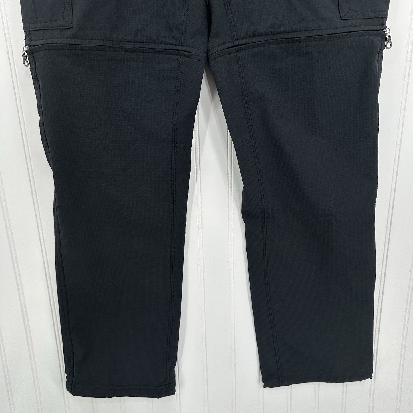 Kuhl Pants Womens 10 Convertible Horizn Recco Black Hiking Zip Off Shorts EUC