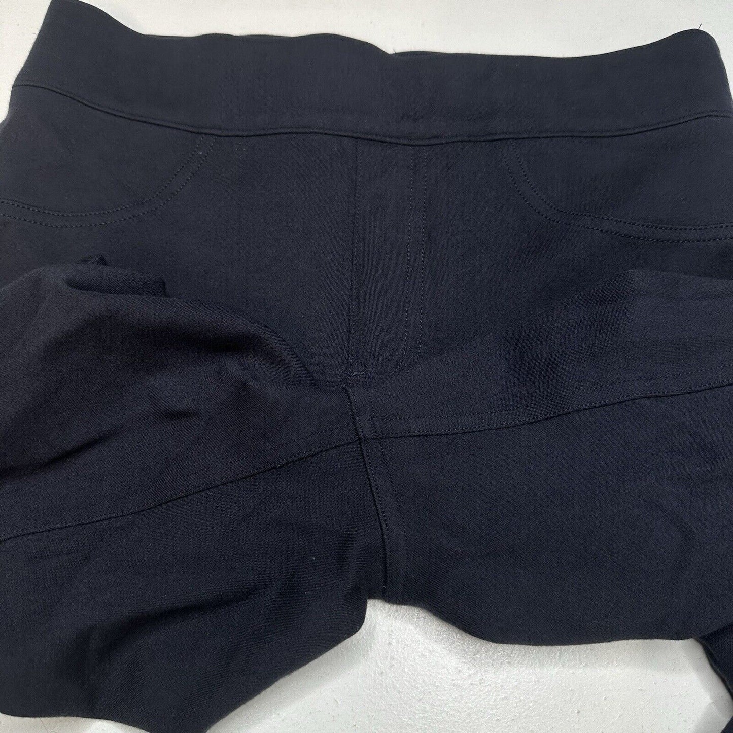 Spanx Pants Womens Small Perfect Ponte Skinny Ankle Navy Blue Legging Career