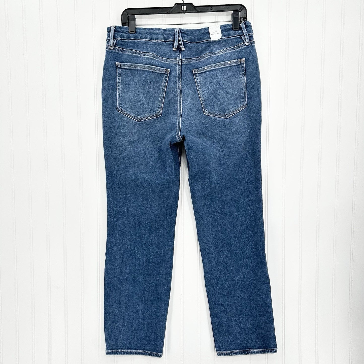Good American Jeans Womens 12 31 Good Legs Straight Indigo 271 Blue Denim NWOT
