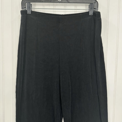 Chicos Travelers Pants 2 US Large Slinky Knit High Rise Black Stretch Coastal