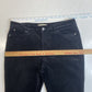 Talbots Jeans Womens 8 Petite Curvy Tapered Slim Leg Black Velvet Pants Preppy