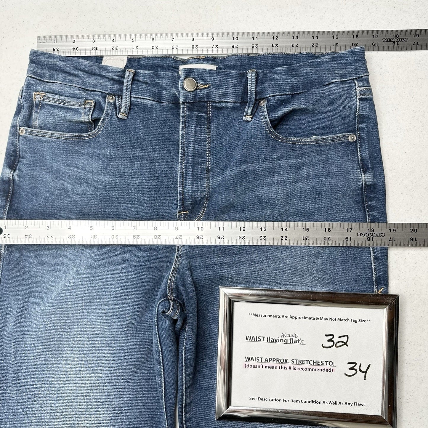 Good American Jeans Womens 12 31 Good Legs Straight Indigo 271 Blue Denim NWOT