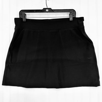 NIKE Skort Womens Large Dri Fit Black Active Skirt/Shorts Pickleball Tennis EUC