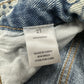 PlayBoy Pacsun Shorts Womens 27 Blue Jean Denim Fringe 90s Grunge Floral Bunny