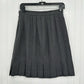 J McLaughlin Skirt Womens 8 Pleated Wool Gray Zip Academia Preppy Luxury *Flaw