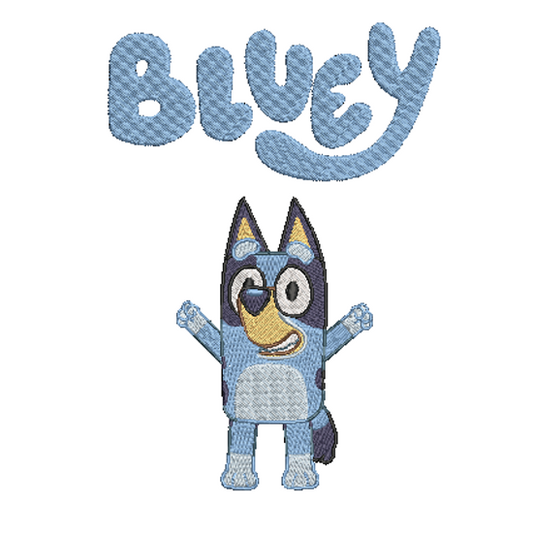 Bluey Embroidered YOUTH Hoodie / Crewneck Sweatshirt Kids Boy Girl Unisex Dog Animal Cartoon