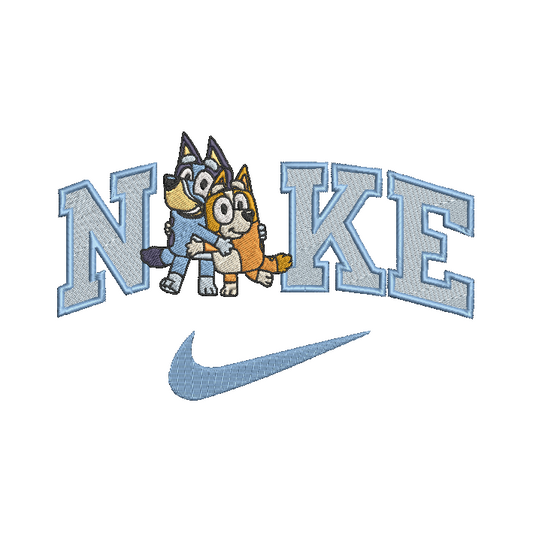 Nike Bluey Bingo Sweatshirt Embroidered TODDLER Crewneck Dog Best Friend Sisters Animal Cartoon Gift