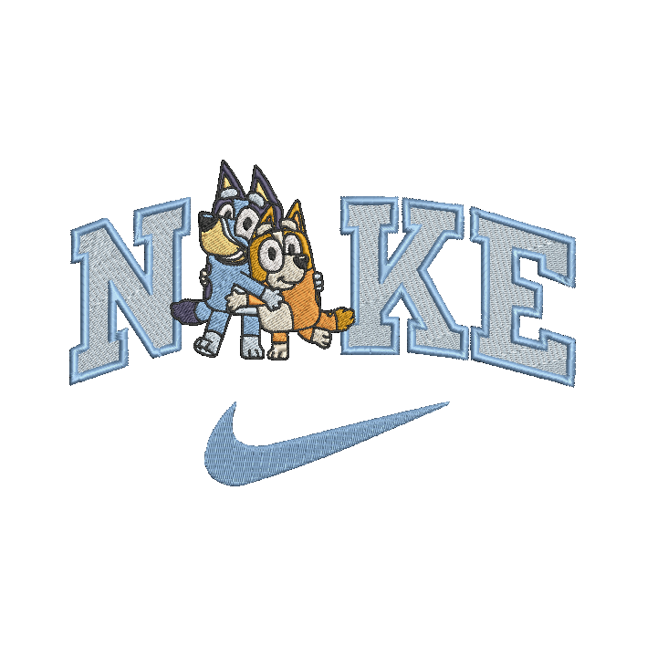 Nike Bluey Bingo Sweatshirt Embroidered TODDLER Crewneck Dog Best Friend Sisters Animal Cartoon Gift