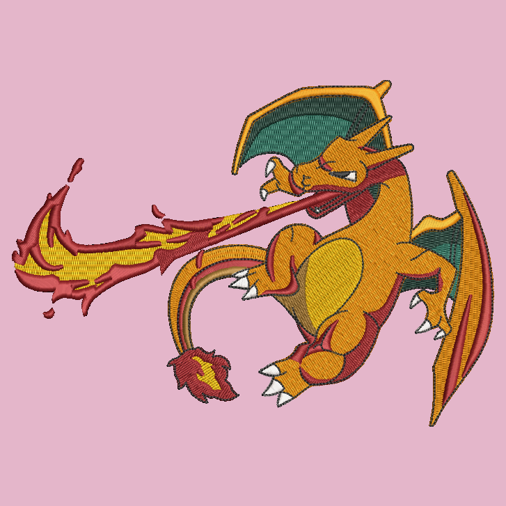 Pokemon Charizard Embroidered TODDLER Crewneck Sweatshirt Swoosh