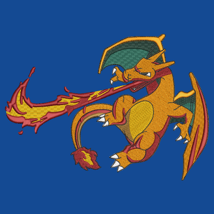 Pokemon Charizard Embroidered TODDLER Crewneck Sweatshirt Swoosh