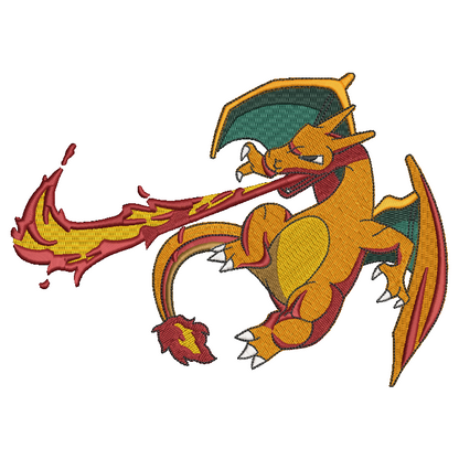 Pokemon Charizard Embroidered TODDLER Crewneck Sweatshirt Swoosh