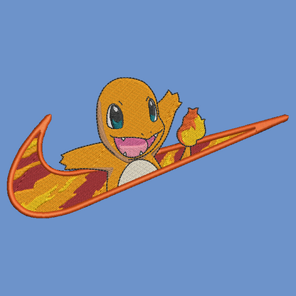 Nike Pokemon Charmander Embroidered ADULT Hoodie / Crewneck Sweatshirt Unisex Gamer Swoosh