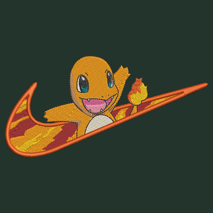 Nike Pokemon Charmander Embroidered ADULT Hoodie / Crewneck Sweatshirt Unisex Gamer Swoosh