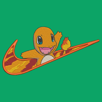 Nike Pokemon Charmander Embroidered ADULT Hoodie / Crewneck Sweatshirt Unisex Gamer Swoosh
