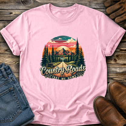 Country Roads Take Me Home Graphic Tee T-shirt or Sweatshirt ADULT Unisex Hoodie / Crewneck Nature Western Farm Life