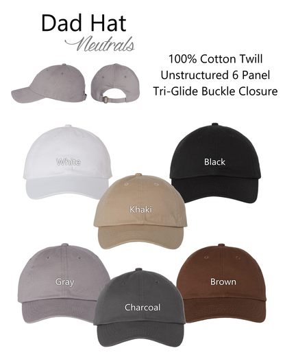 Cat Mom Graphic Unstructured Dad Hat