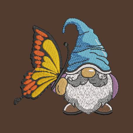 Gnome Towels Embroidered Hand Towel Bathroom Home Decor Spring Flowers