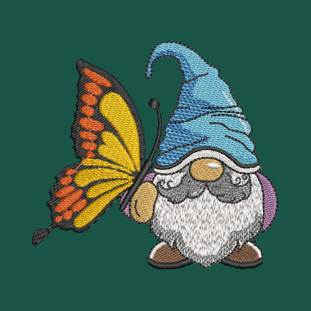 Gnome Towels Embroidered Hand Towel Bathroom Home Decor Spring Flowers