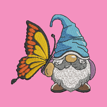 Gnome Towels Embroidered Hand Towel Bathroom Home Decor Spring Flowers