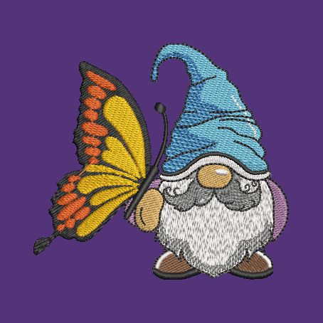 Gnome Towels Embroidered Hand Towel Bathroom Home Decor Spring Flowers