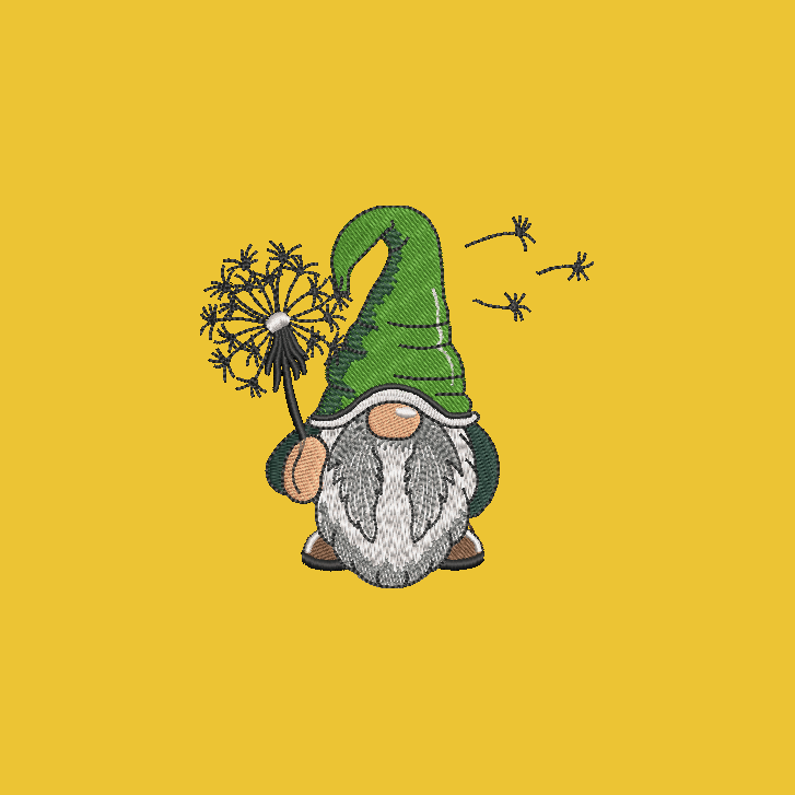 Gnome Towels Embroidered Hand Towel Bathroom Home Decor Spring Flowers