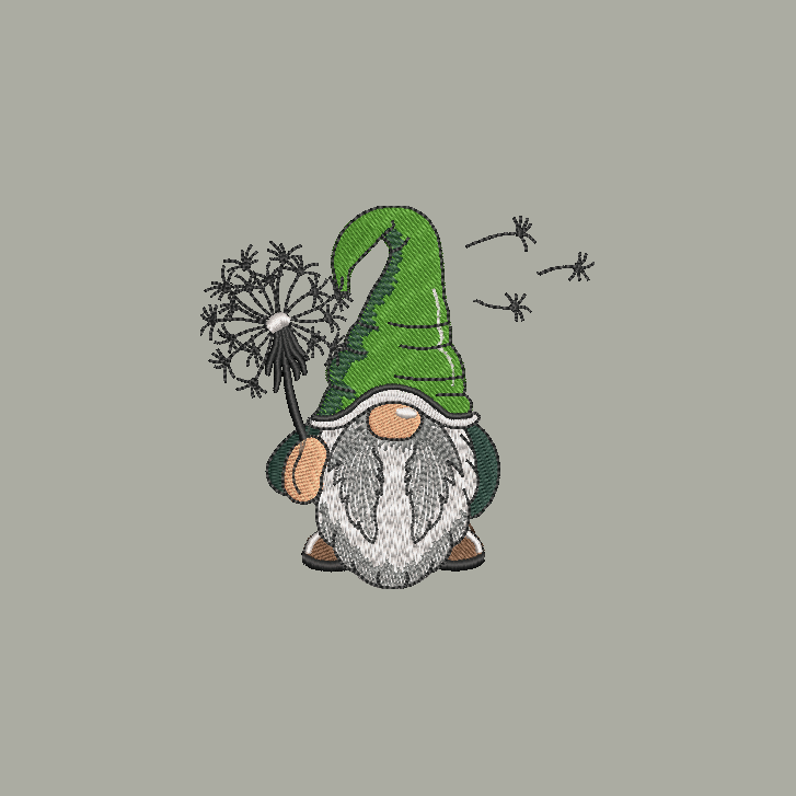 Gnome Towels Embroidered Hand Towel Bathroom Home Decor Spring Flowers