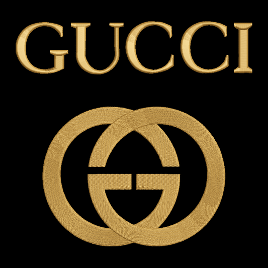 Gucci Logo Embroidered ADULT Hoodie / Crewneck Sweatshirt Unisex GOLD Font