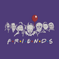 Friends Horror Movie Halloween Embroidered Adult Unisex Crewneck Sweatshirt