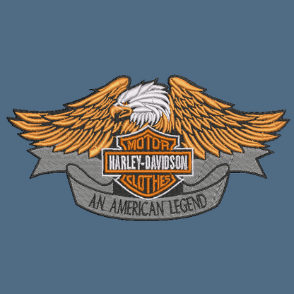 Harley Davidson Embroidered ADULT Hoodie / Crewneck Sweatshirt Unisex Eagle Biker Motorcycle