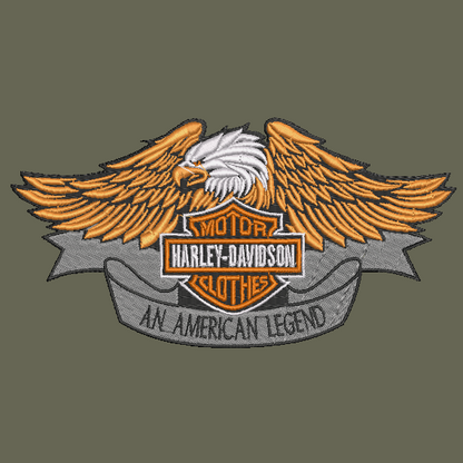 Harley Davidson Embroidered ADULT Hoodie / Crewneck Sweatshirt Unisex Eagle Biker Motorcycle