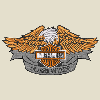 Harley Davidson Embroidered ADULT Hoodie / Crewneck Sweatshirt Unisex Eagle Biker Motorcycle