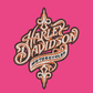 Harley Davidson Embroidered Adult Unisex Crewneck Sweatshirt Script Orange Thread Biker Motorcycle