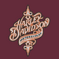 Harley Davidson Embroidered Adult Unisex Crewneck Sweatshirt Script Orange Thread Biker Motorcycle